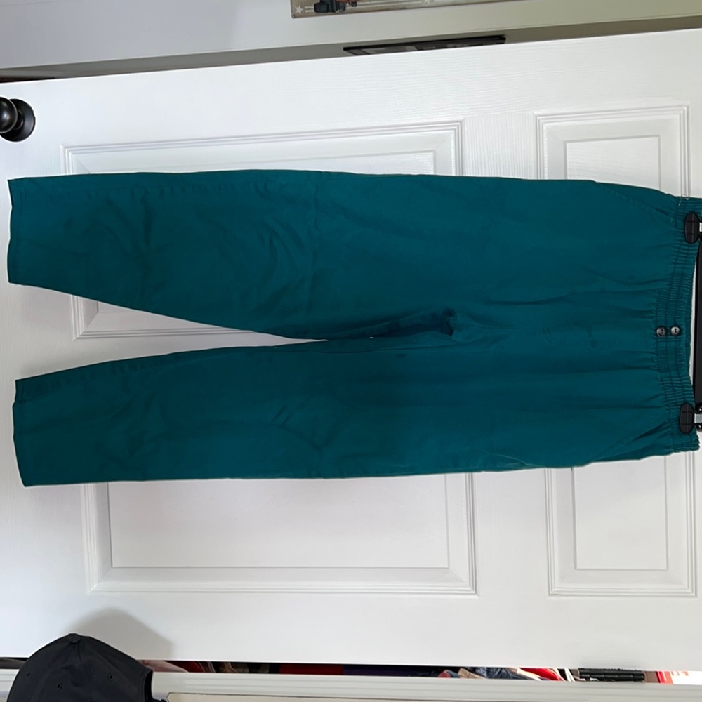 turquoise pants